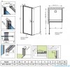 Radaway Eos KDJ I kabina prysznicowa 80x100 lewa przejrzyste 137543-01-01L